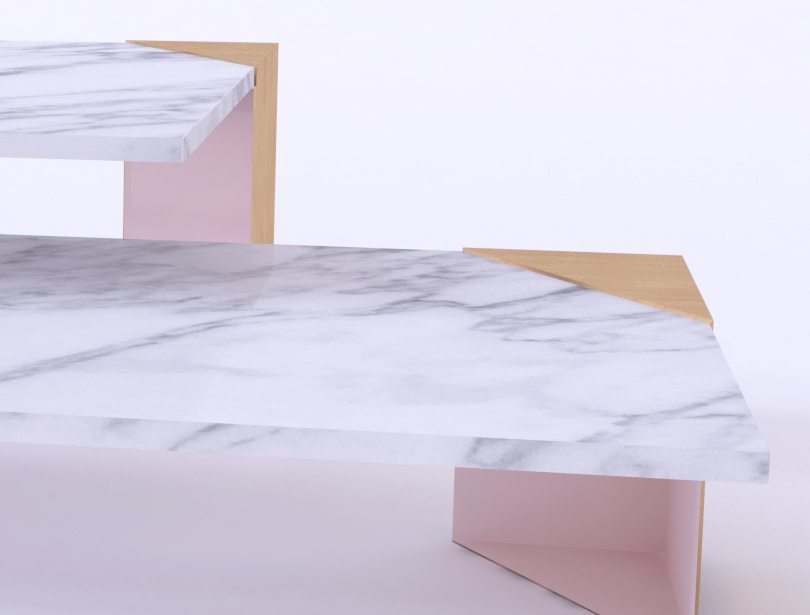 Table Basse Angle 1-3 détail